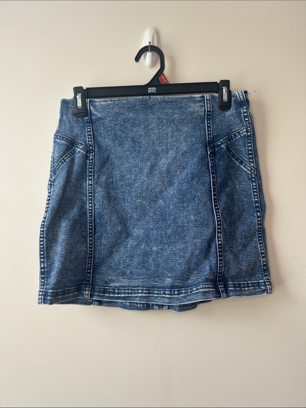wild fable Washed Blue Denim Midi Skirt